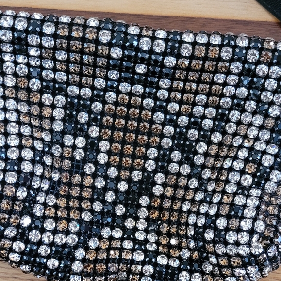 RARE ALEXANDER WANG HEIRESS RHINESTONE PATTERN MESH POUCH CLUTCH BAG - Picture 11 of 14